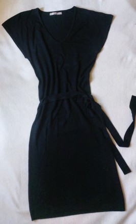 Продам новое трикотажное черное приталенное платье французской марки An'ge.. . фото 2
