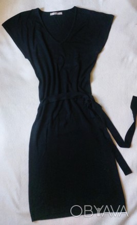 Продам новое трикотажное черное приталенное платье французской марки An'ge.. . фото 1