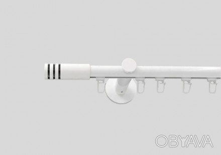 Однорядний стіновий імпресійний карниз Аресто білий комплект Модуло
Діаметр проф. . фото 1