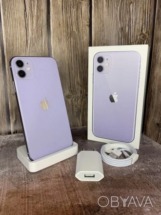 Продам iPhone 11 purple, neverlock на 64 гб в идеальном состоянии. Aбсолютно все. . фото 1
