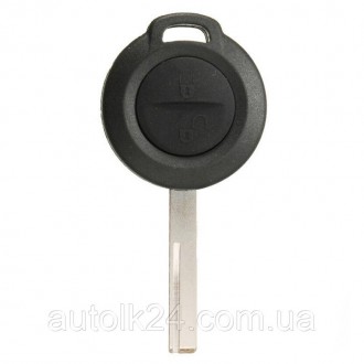 Корпус ключа Mitsubishi 2 кнопки лезвие HU56R
 Подходит для автомобилей:
	Mitsub. . фото 6
