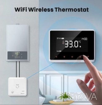 Продам цифровий безпровідний термостат AVATTO WT98i з вбудованим Wi-Fi модулем.
. . фото 1
