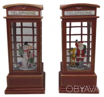 Новогодний декор "Телефонная будка" с LED и музыкой, 25*9см, USB
Продается оптом. . фото 1