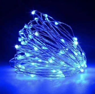 Гирлянда нить "Капля росы" 200LED, синий, 20м, 2 режима, 3АА батарейки. Одесса. фото 1 Гирлянда нить "Капля росы" 200LED, синий, 20м, 2 режима, 3АА батарейки. Одесса. фото 1
