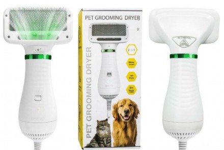 Щётка-фен 2в1 для шерсти собак и кошек. Николаев. фото 1