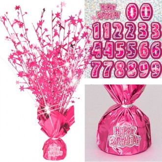 Декор настільний "Happy Birthday", рожевий. Одесса. фото 1