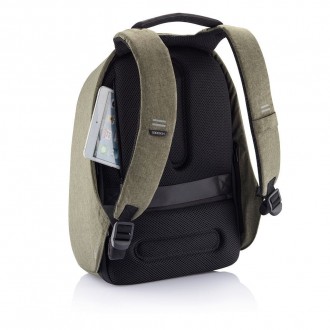 Стильний високоякісний рюкзак-антиворBobby Hero Small зеленого кольору- з унікал. . фото 6