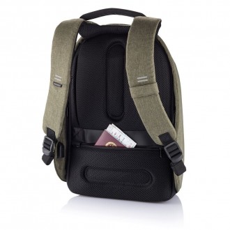 Стильний високоякісний рюкзак-антиворBobby Hero Small зеленого кольору- з унікал. . фото 7