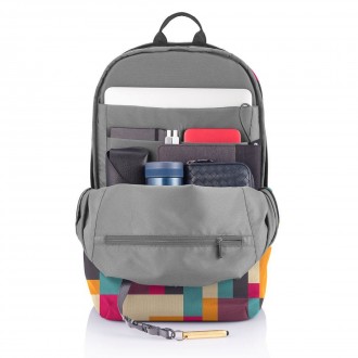 Стильний високоякісний рюкзак-антивор XD Design Bobby Softз модним візерунком за. . фото 8