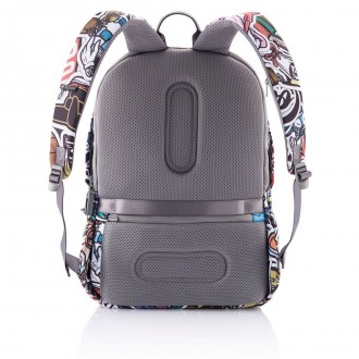 Стильний високоякісний рюкзак-антивор XD Design Bobby Softз модним візерунком за. . фото 7