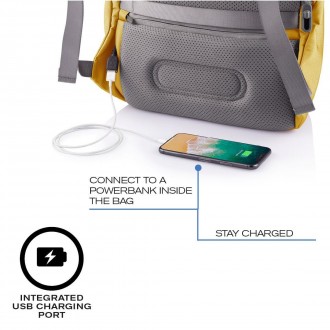 Стильний високоякісний рюкзак-антивор XD Design Bobby Softм'ятного кольору поріз. . фото 9