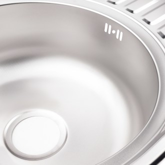 Кухонна мийка Lidz 7750 0,6 мм Micro Decor (LIDZ7750DEC06) виготовлена з нержаві. . фото 7