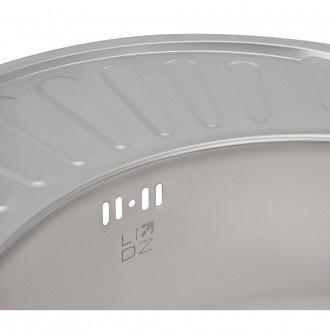 Кухонна мийка Lidz 5745 0,8 мм Micro Decor (LIDZ5745MDEC) виготовлена з високояк. . фото 7