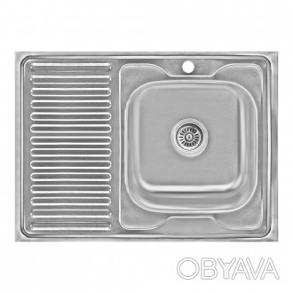 Кухонна мийка Lidz 6080-R 0,6 мм Decor (LIDZ6080RDEC06) виготовлена з високоякіс. . фото 1