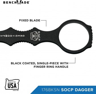 Тактический кинджал BENCHMADE SOCP Dagger
Benchmade 176 SOCP Dagger (176BK) – ск. . фото 4