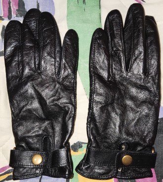 Кожаные перчатки Mercer&Madison, размер S/P, ширина-8см, средний палец-8см, . . фото 2