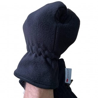 Захисні рукавички виготовлені з полар, утеплені вкладкою Thinsulate
на зап'ясті . . фото 6