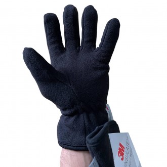 Захисні рукавички виготовлені з полар, утеплені вкладкою Thinsulate
на зап'ясті . . фото 4