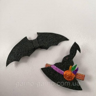 Заколка на хеллоуин роза паук летучая мышка чёрная кошка шляпа ведьмы ручная раб. . фото 9
