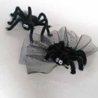 Заколка на хеллоуин роза паук летучая мышка чёрная кошка шляпа ведьмы ручная раб. . фото 5