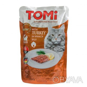 Консервы TOMИ для кошек – полноценный влажный корм суперпремиум класса, сытный з. . фото 1