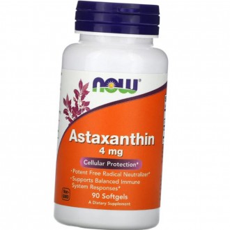  
Описание Now Astaxanthin 4 mg
Биологически активная добавка NOW Astaxanthin 4 . . фото 2
