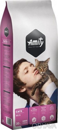Amity Eco Cat Mix - повноцінний корм для дорослих котів з нормальним рівнем акти. . фото 1