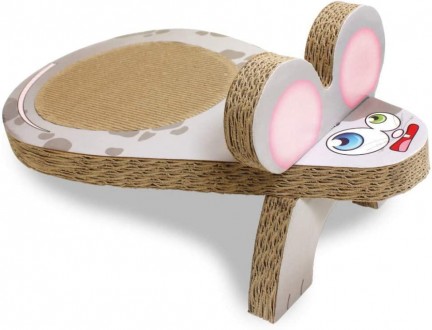 Дряпка Croci Mouse Gas Cardboard зроблена з міцного гофрованого картона.Когетті . . фото 2