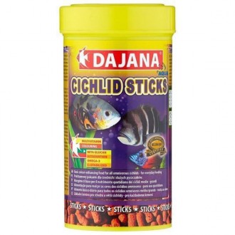 Dajana Cichlid Sticks - високоякісний, комплексний корм у вигляді плавучих палич. . фото 2