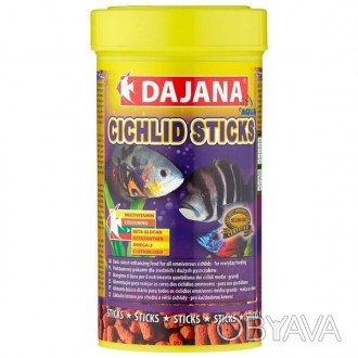 Dajana Cichlid Sticks - високоякісний, комплексний корм у вигляді плавучих палич. . фото 1
