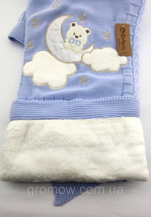  
Турецкое одеяло, плед для новорожденных. Очень мягкий и приятный. Отличного ка. . фото 4
