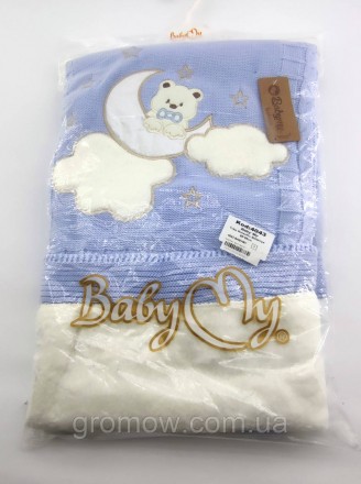  
Турецкое одеяло, плед для новорожденных. Очень мягкий и приятный. Отличного ка. . фото 3