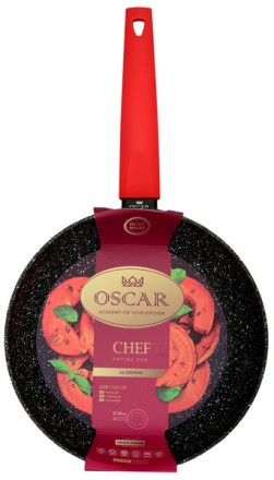 Короткий опис:Сковорода Oscar Chef, 24 см (OSR-1101-24)Материал: алюминий. Толщи. . фото 2