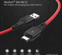 BlitzWolf® BW-MC13 Micro USB быстрая зарядка и синхронизация данных.
	
	Наде. . фото 4