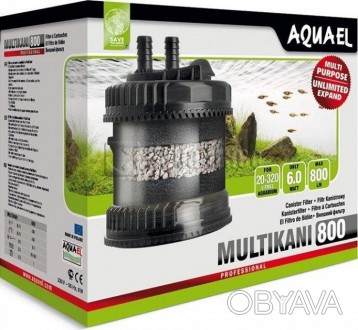 Опис 
Зовнішній фільтр Aquael MULTIKANI 800 для акваріума 20-320л. 
Інноваційний. . фото 1