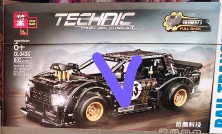 Конструктор Technic "Гоночне авто" складається з 805 елементів. Збірна модель ос. . фото 4