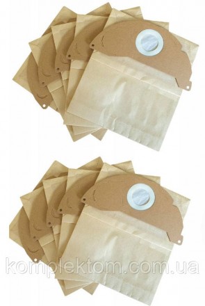 Мешки для пылесосов Karcher WD2 (10шт)Бумажные 2-х слойные высокопрочные фильтр-. . фото 2