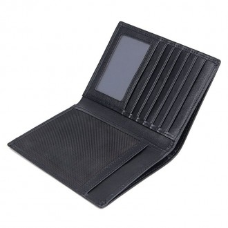 Чорний шкіряний гаманець-органайзер з відділом для ID документів JDR-8450A
 Відм. . фото 7