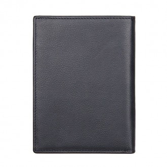 Чорний шкіряний гаманець-органайзер з відділом для ID документів JDR-8450A
 Відм. . фото 3