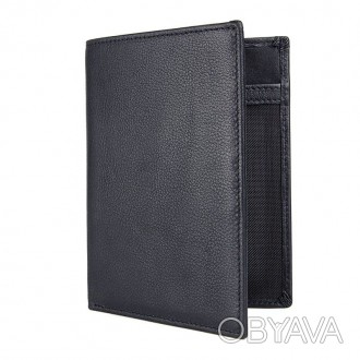Чорний шкіряний гаманець-органайзер з відділом для ID документів JDR-8450A
 Відм. . фото 1