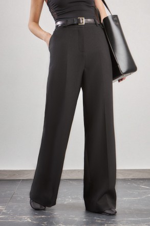 Жіночі брюки Stimma Фадея. Стильні жіночі брюки із костюмної тканини. Застібаєть. . фото 3