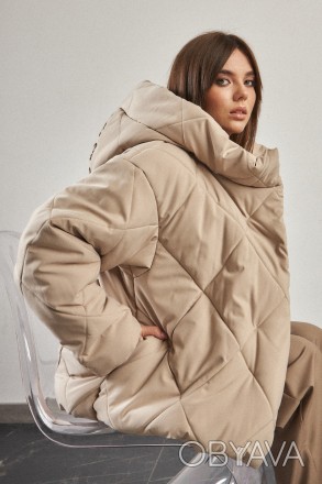 Жіноча куртка Stimma Мадаві. Ця стильна куртка із плащової тканини стане чудовою. . фото 1