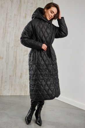 Жіноче пальто утеплене Stimma Агнія. Це стильне пальто з плащової тканини стане . . фото 3