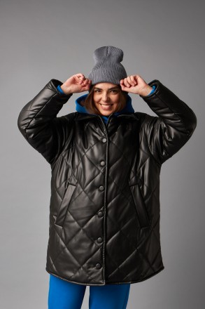 Жіноча куртка Stimma Меліса. Це стильна куртка з еко-шкіри стане чудовою основою. . фото 5