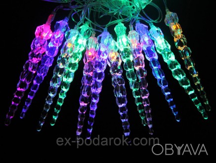Электрогирлянда со светодиодами разноцветного ночного свечения - это незабываемо. . фото 1