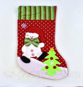 
Рождественский носок для подарков Большой
Традиция класть подарки в новогодние . . фото 2