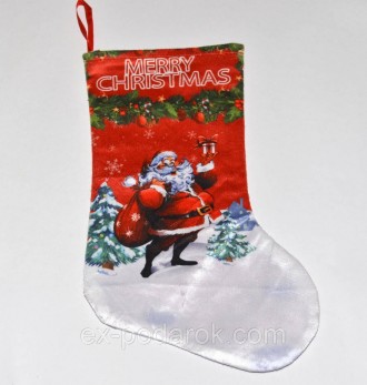 
Рождественский носок для подарков 
	Традиция класть подарки в новогодние сапожк. . фото 3