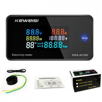 Keweisi KWS-AC300 — интеллектуальный счетчик электроэнергии. Обладает большим сп. . фото 3