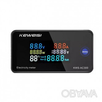Keweisi KWS-AC300 — интеллектуальный счетчик электроэнергии. Обладает большим сп. . фото 1