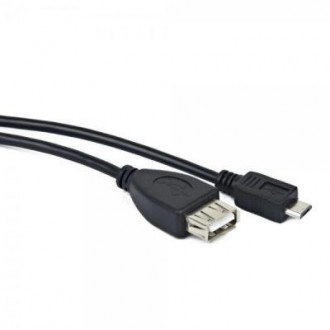 Тип - кабель; тип Вход - USB 2.0 (AF); тип Выход - micro USB; длина - 0.15 м; Цв. . фото 3